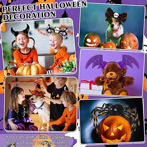 Miniatura 5 de 18 paquetes de diademas de Halloween, sombrero de bruja aterrador, diadema de Halloween, sombrero de bruja de Halloween, decoraciones de Halloween