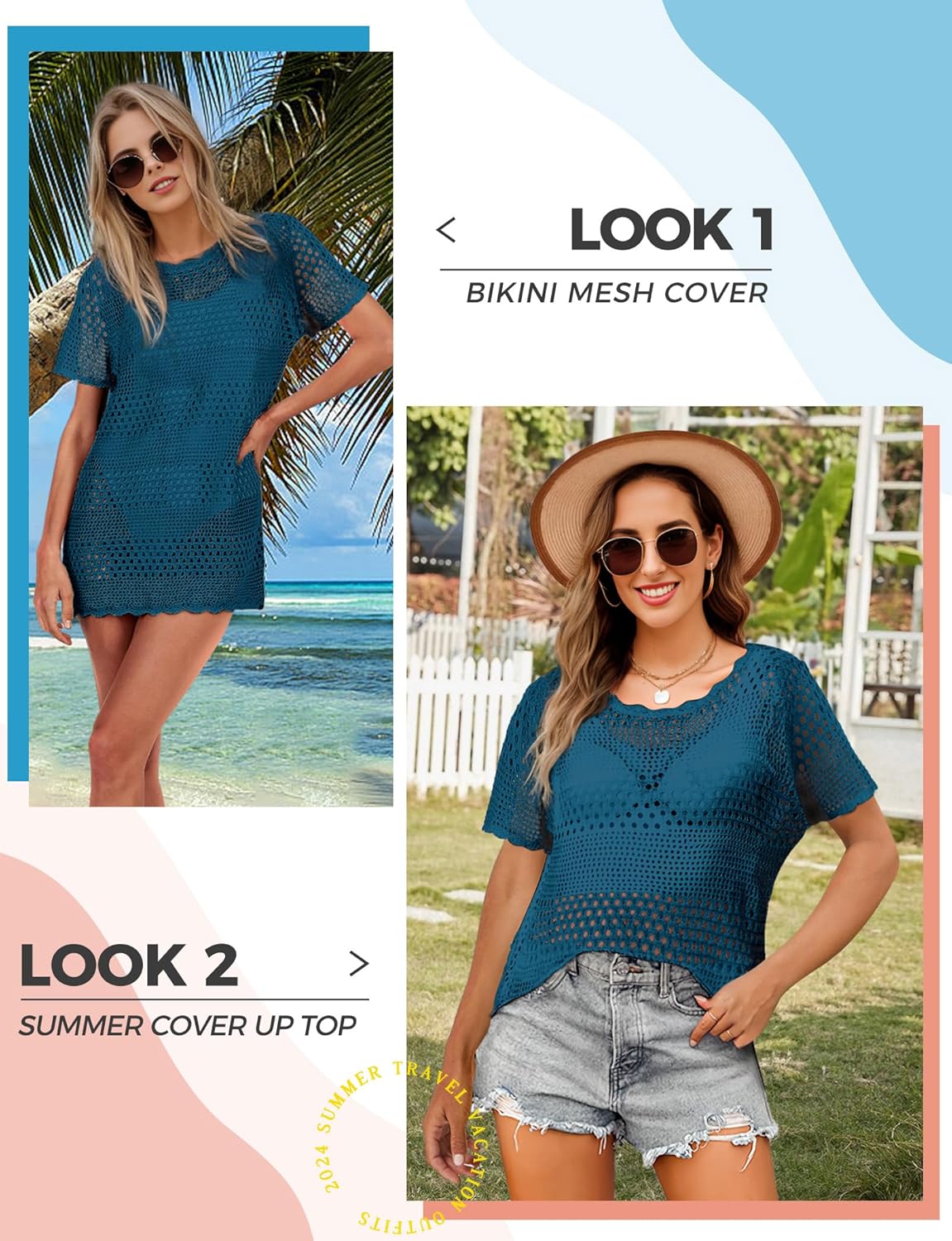 Buauty Womens Swimsuits Coverup Bathing Suits Cover Ups Crochet Swim Suits Swimwear Bikini Beach Dresses 2025 Clothes - Image 5