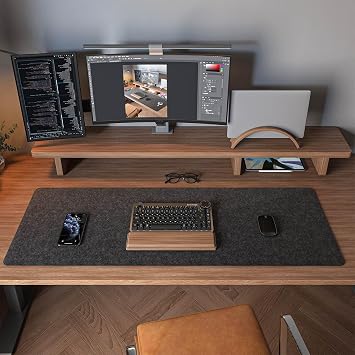 2 Pack Felt Desk Mat