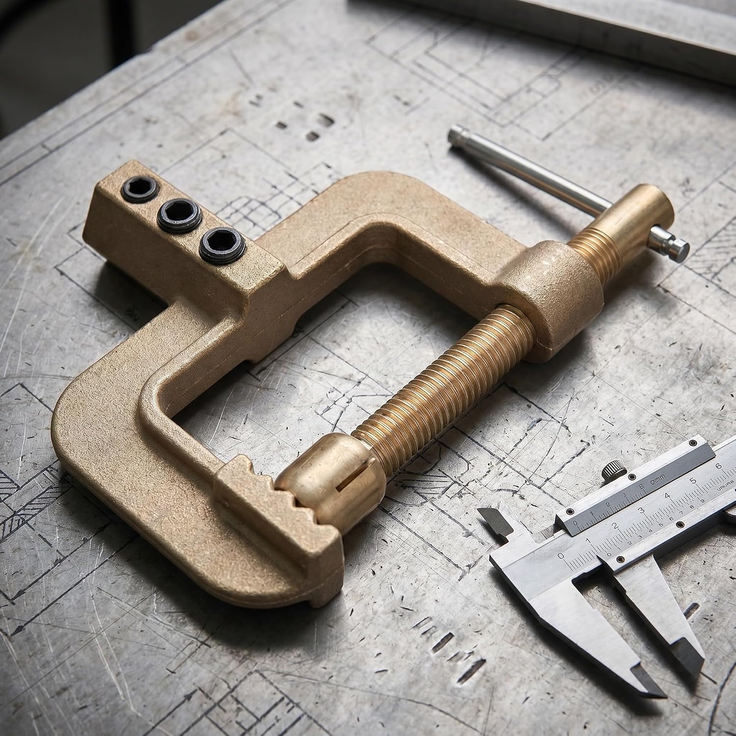 Welding Ground Clamp and Sturdy Spring Structure Thickened Contact Design with Brass and Plastic Construction Versatile Compatibility for Sheet Edges and Angle Steel, for Home