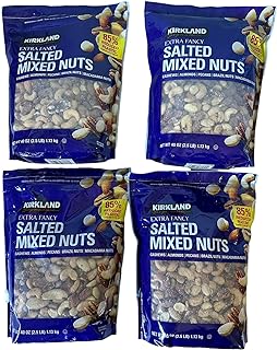 Kirkland Signature Extra Fancy Salted Mixed Nuts 2.5 lb (Pack of 4)