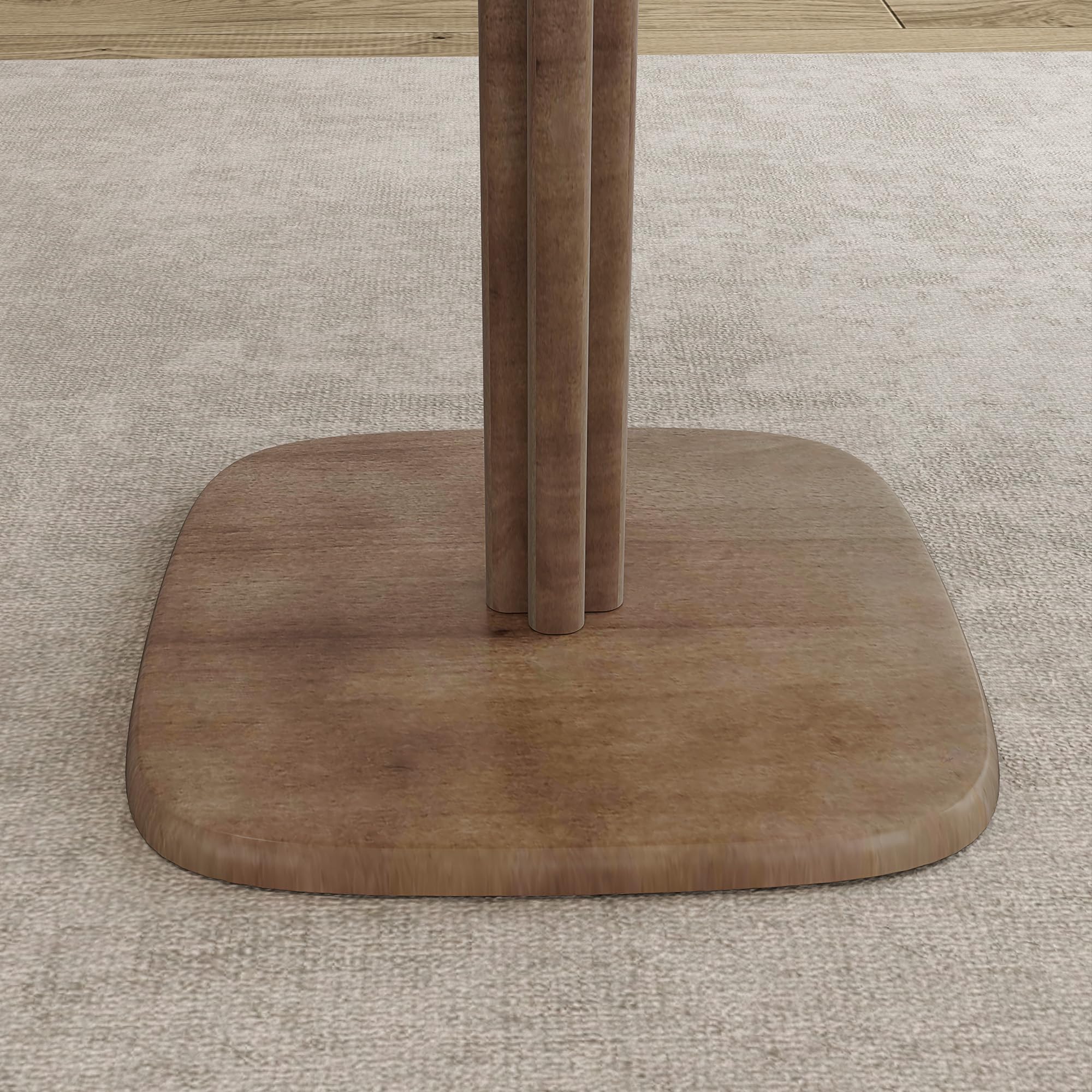 HOMCOM Tavolo da pranzo per 4 persone effetto legno 70x70cm Marrone scuro | Tavolo da cucina moderno