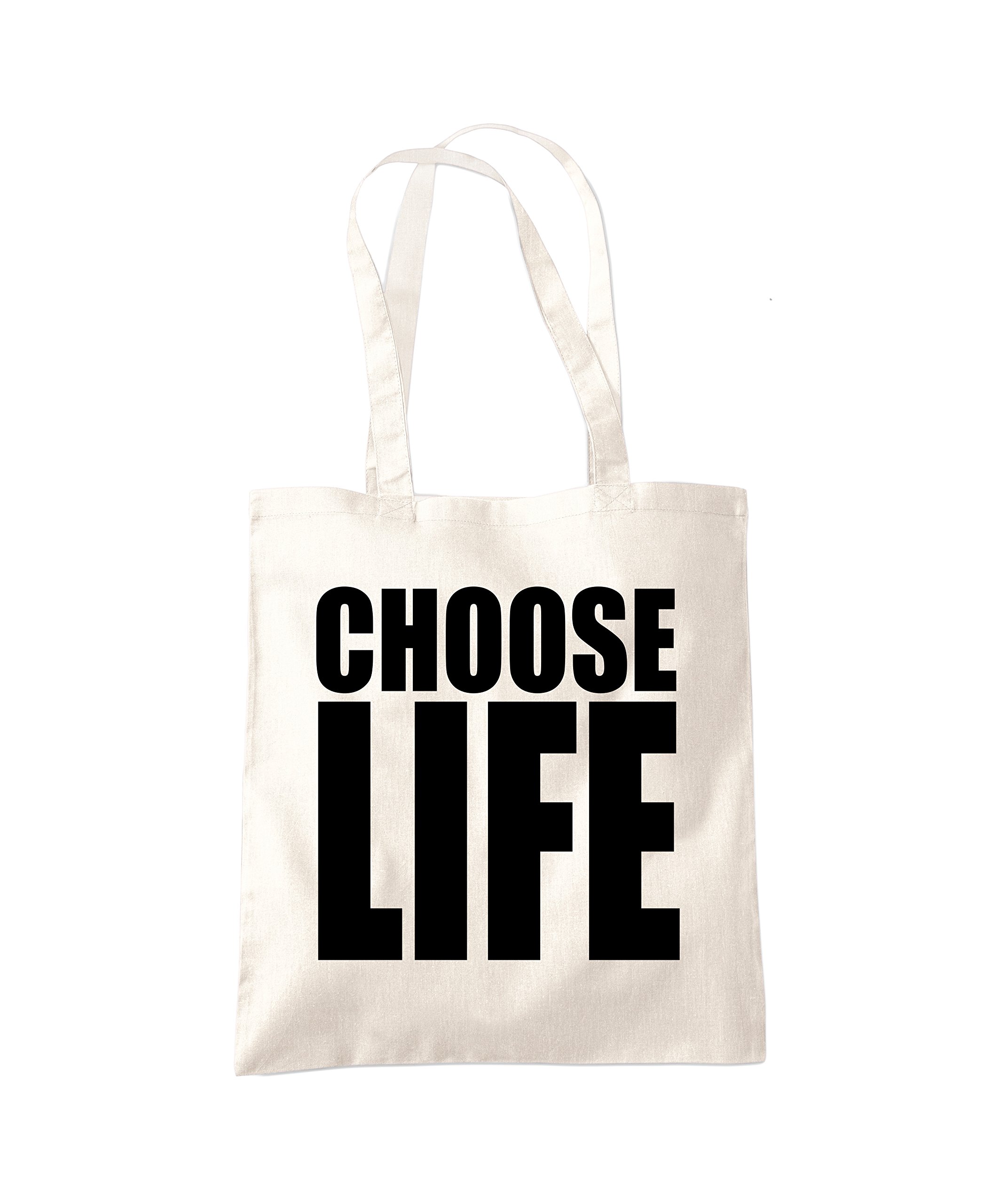 Hotscamp Women's Natural Choose Life - Tote Shopper Fashion Bag