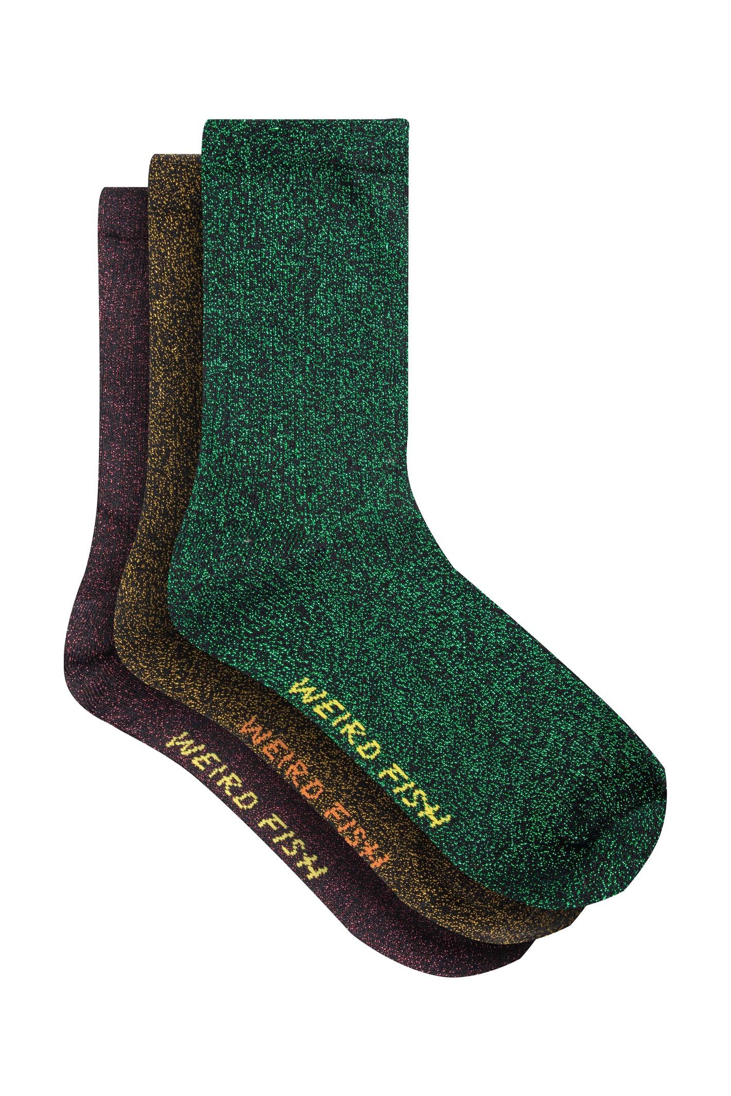 Electra Womens Sparkle Ribbed Socks 3 Pack -