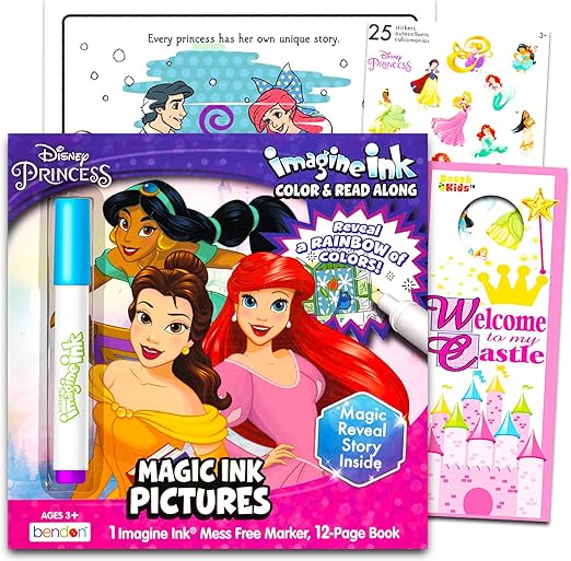 Disney Princess Coloring Storybook for Kids, Toddlers