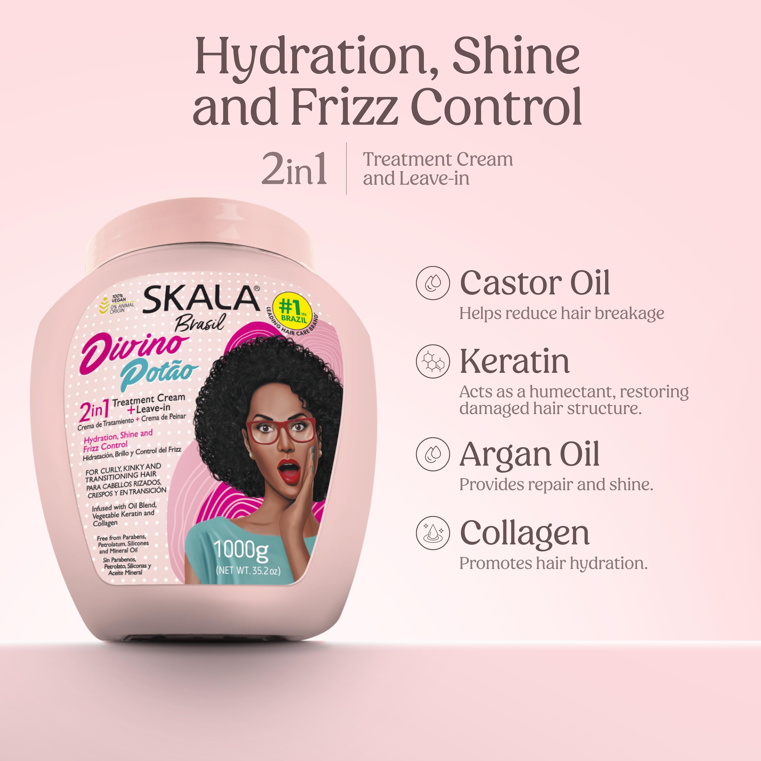 Amazon.com: SKALA Divino Potão 2 in 1 Treatment Cream & Leave In