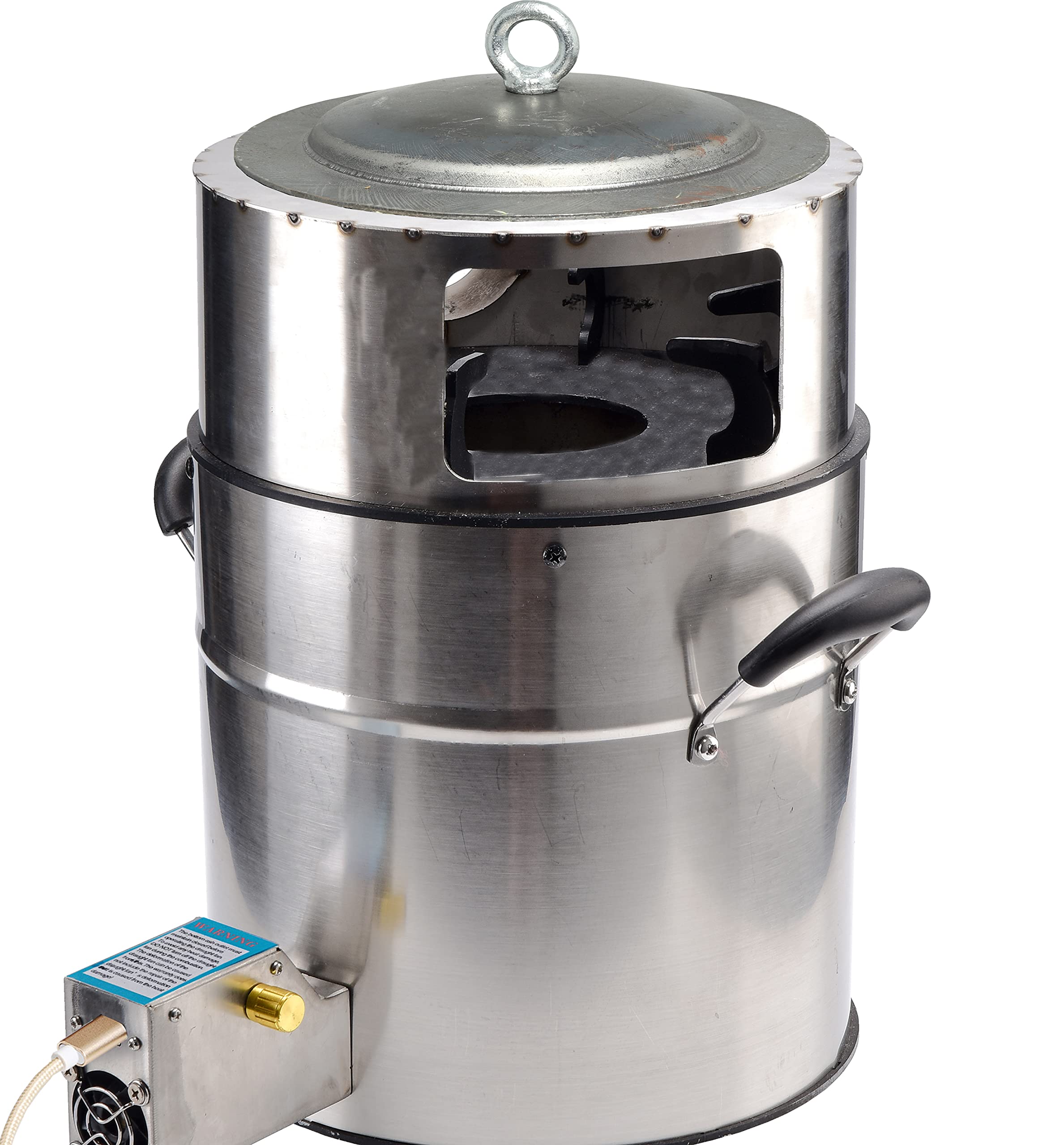 Rocket Stove With Handles, A Portable Wood Burning Camping Stove With
