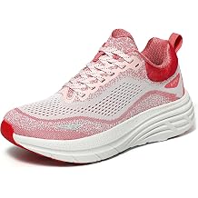 Womens Wide Toe Box Walking Shoes Cushion Comfortable Tennis Shoes Non-Slip Running Workout Gym Sports Athletic Breathable Fashion Sneakers