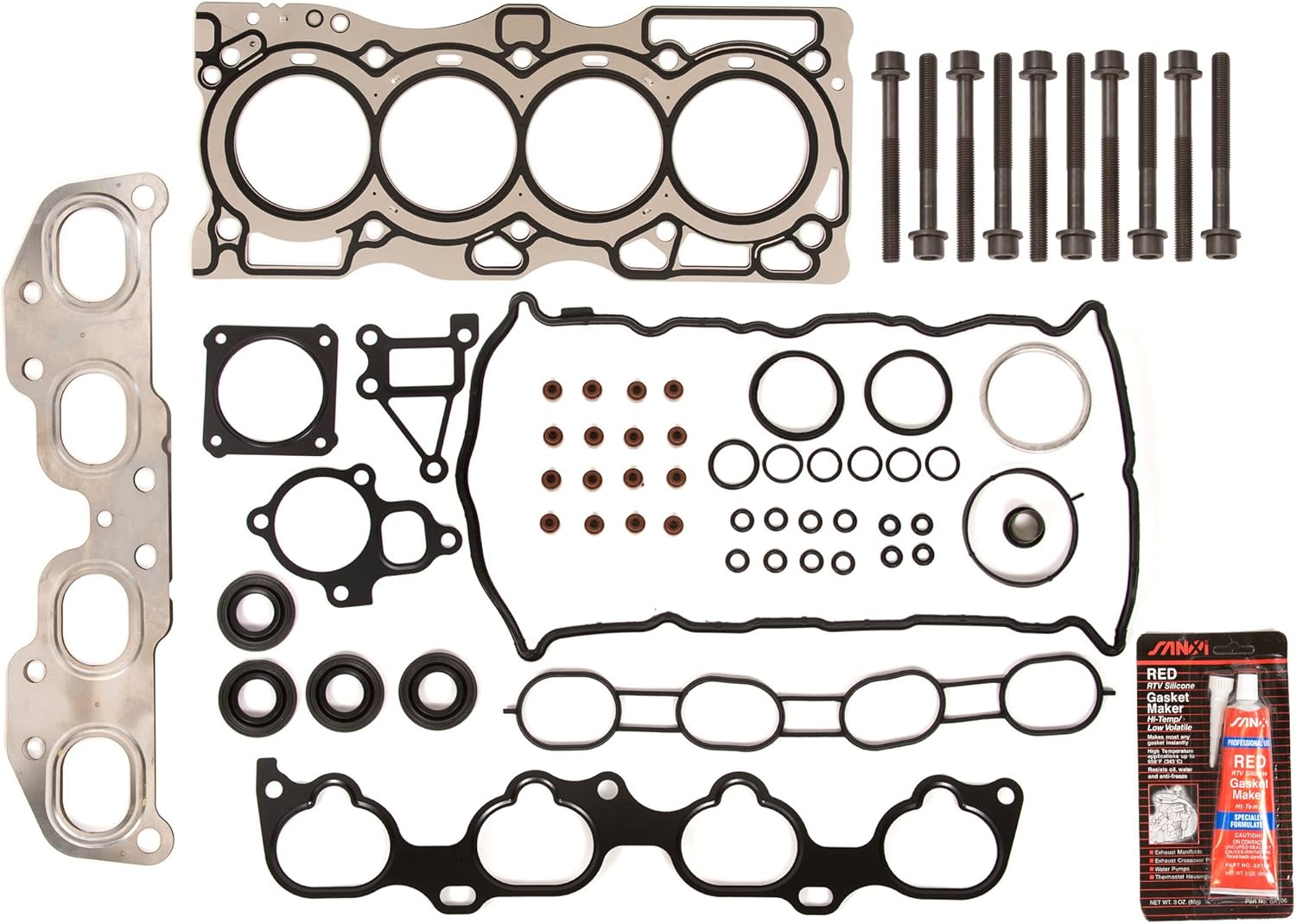 Evergreen HSHB3040 Cylinder Head Gasket Set Head Bolt