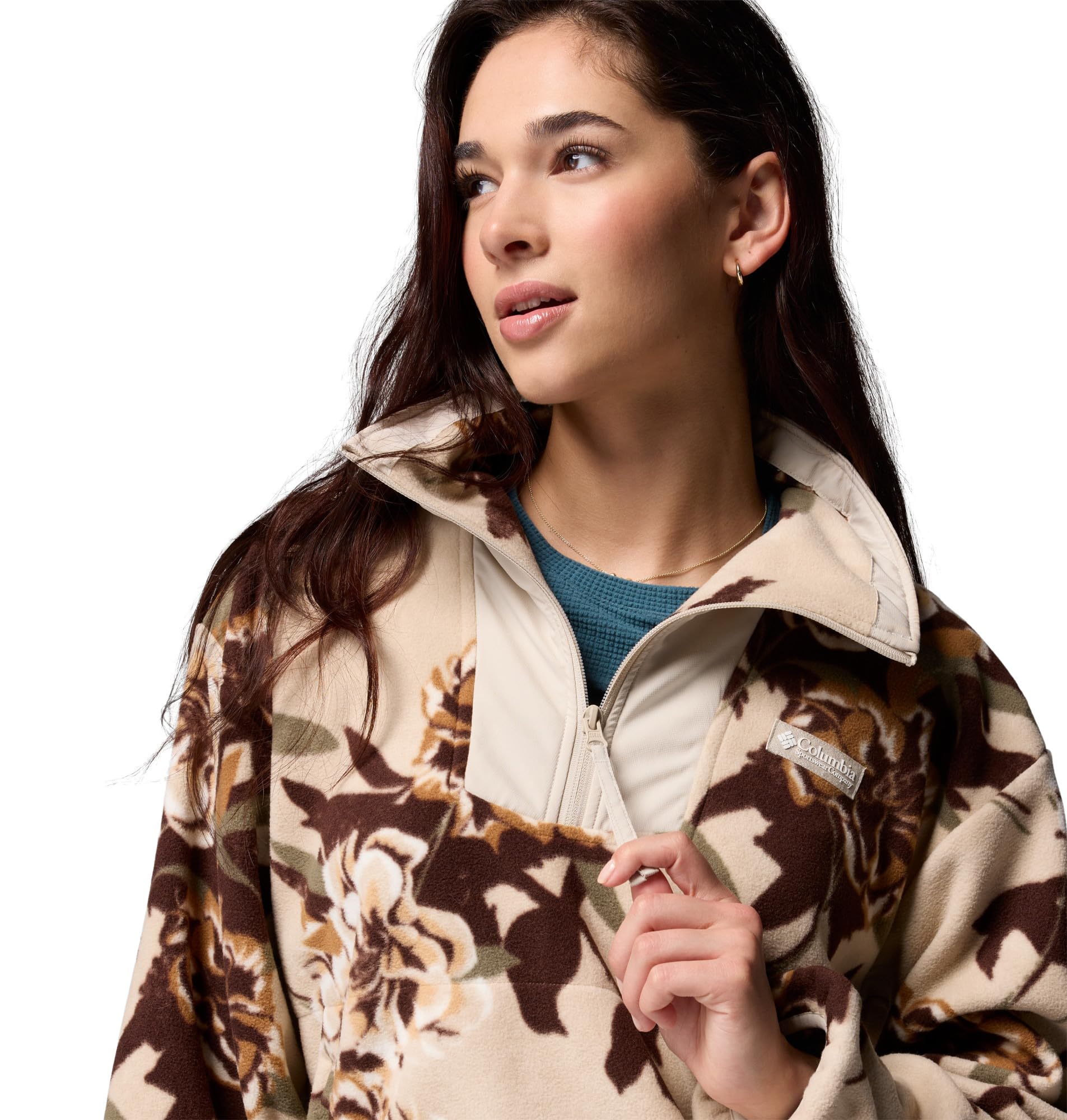 Columbia Sequoia Grove™ Printed Half Zip Forro Polar Mujer (Pack de 1)