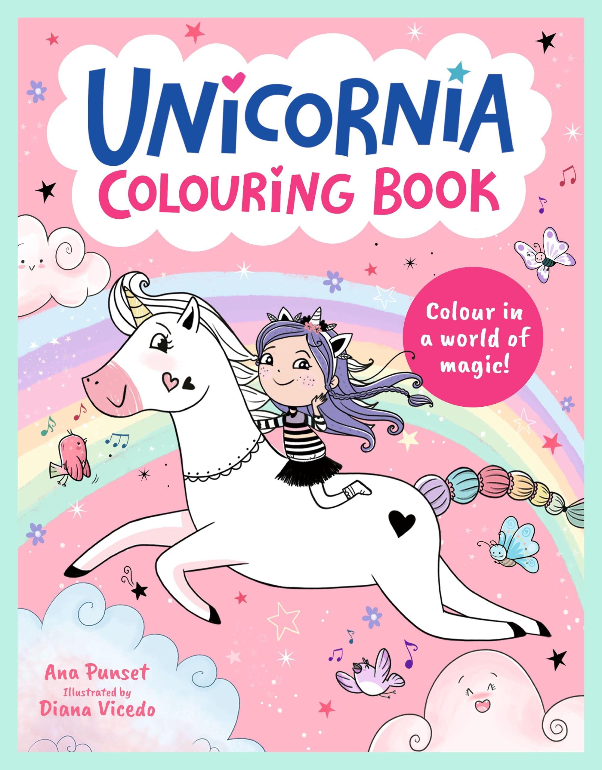 Unicornia Colouring Book by Ana Punset (Paperback Book)