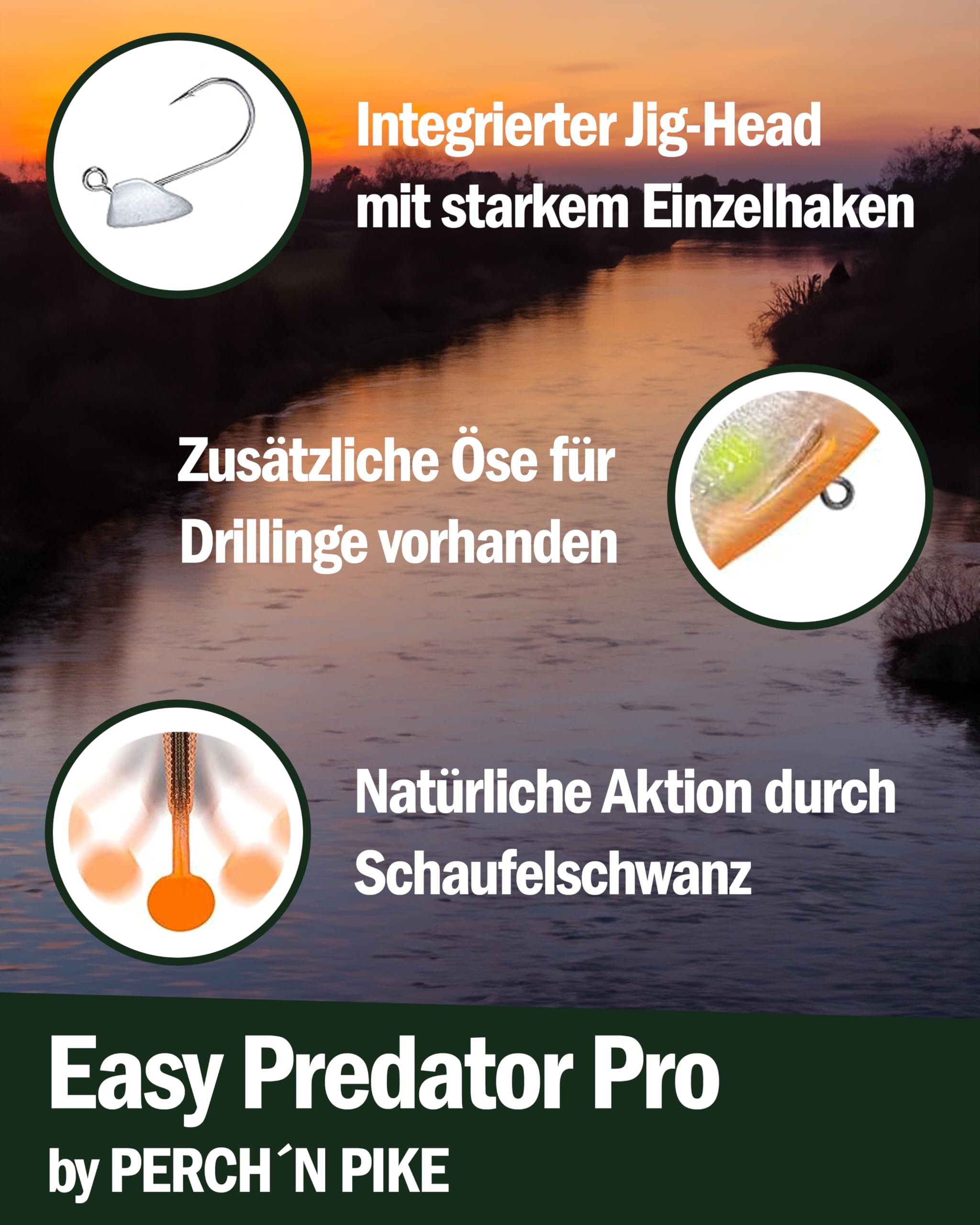 LEIMEND 51 Pezzi Set di Esche da Pesca Esche in Silicone con 15 Testine Piombate Spinning e 36 Esche Siliconiche Trota con Scatola Adatto sia per Ambienti di Acqua Dolce che di
