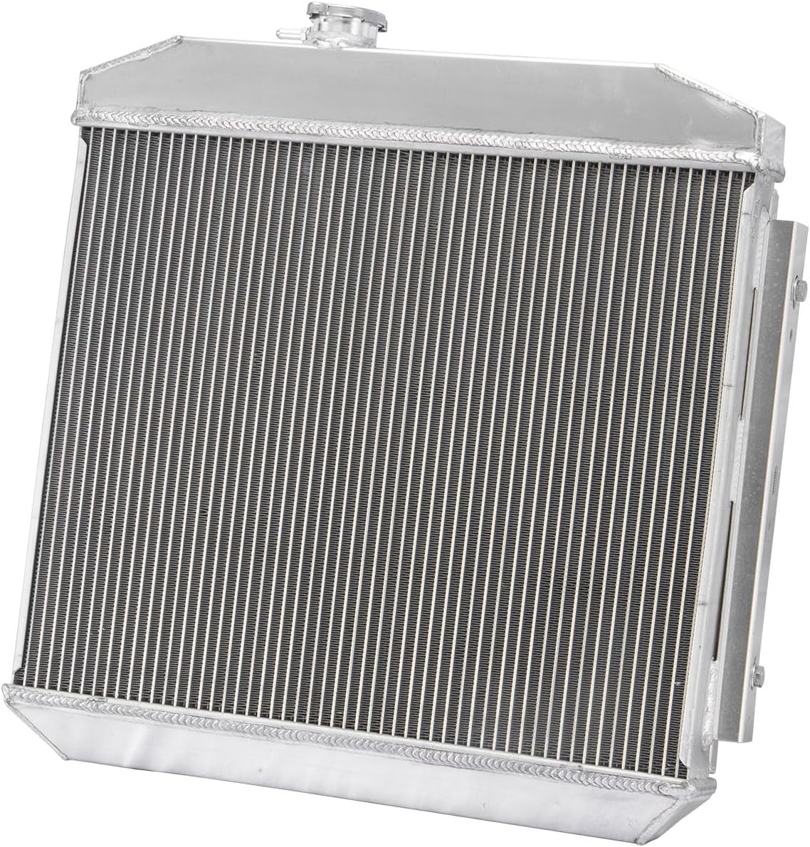 4 Rows Core Aluminum Radiator for 1955-1957 Chevy Bel Air Nomad V8 All Aluminum Radiators +Shroud Fan All Aluminum Radiator for Chevy Radiators