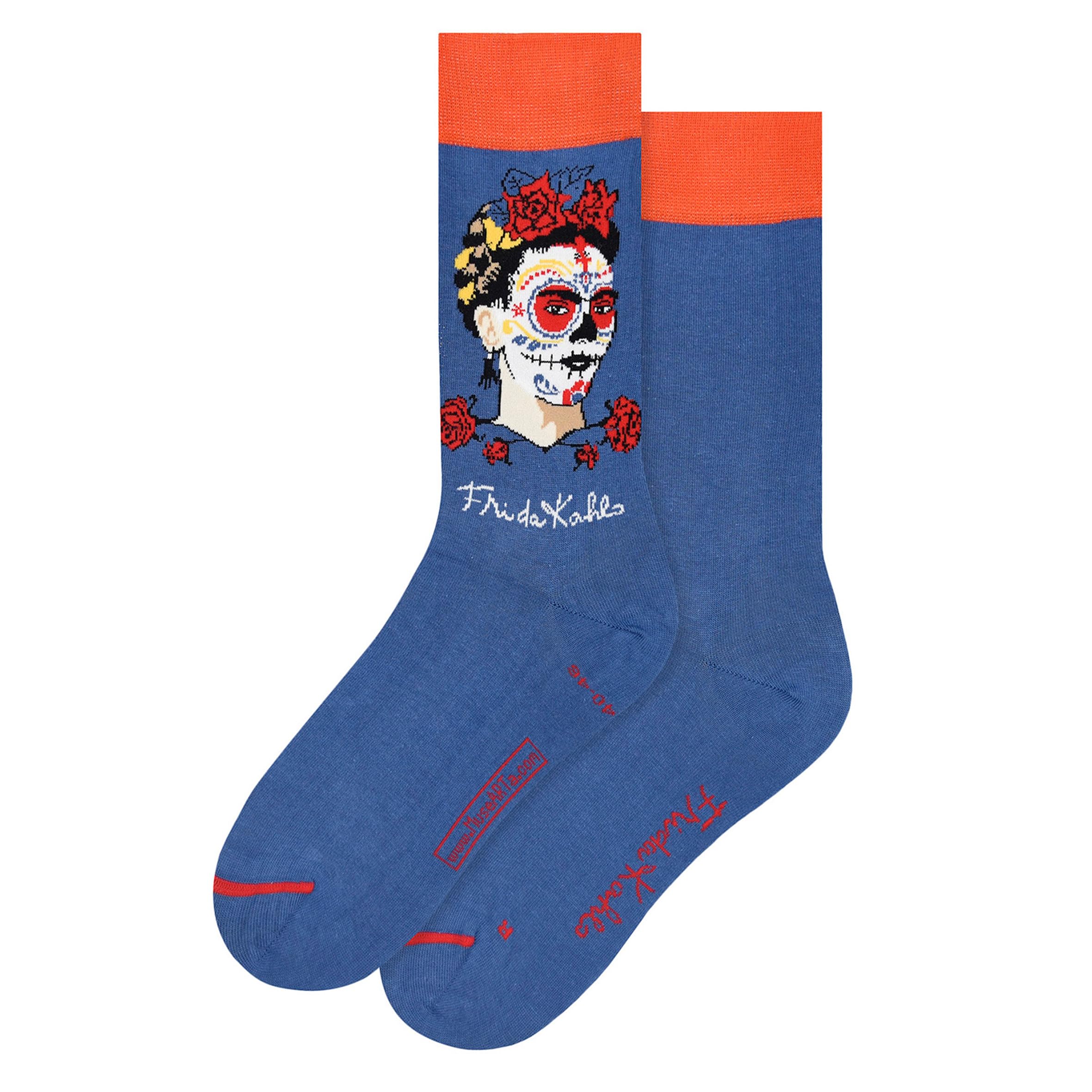 MuseARTa Frida Kahlo Socks, Blue, 36-40