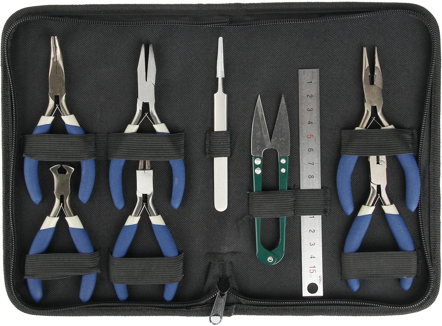 Youyijia 9Pcs Jewellery Pliers DIY Plier Jewellery Repair Tools