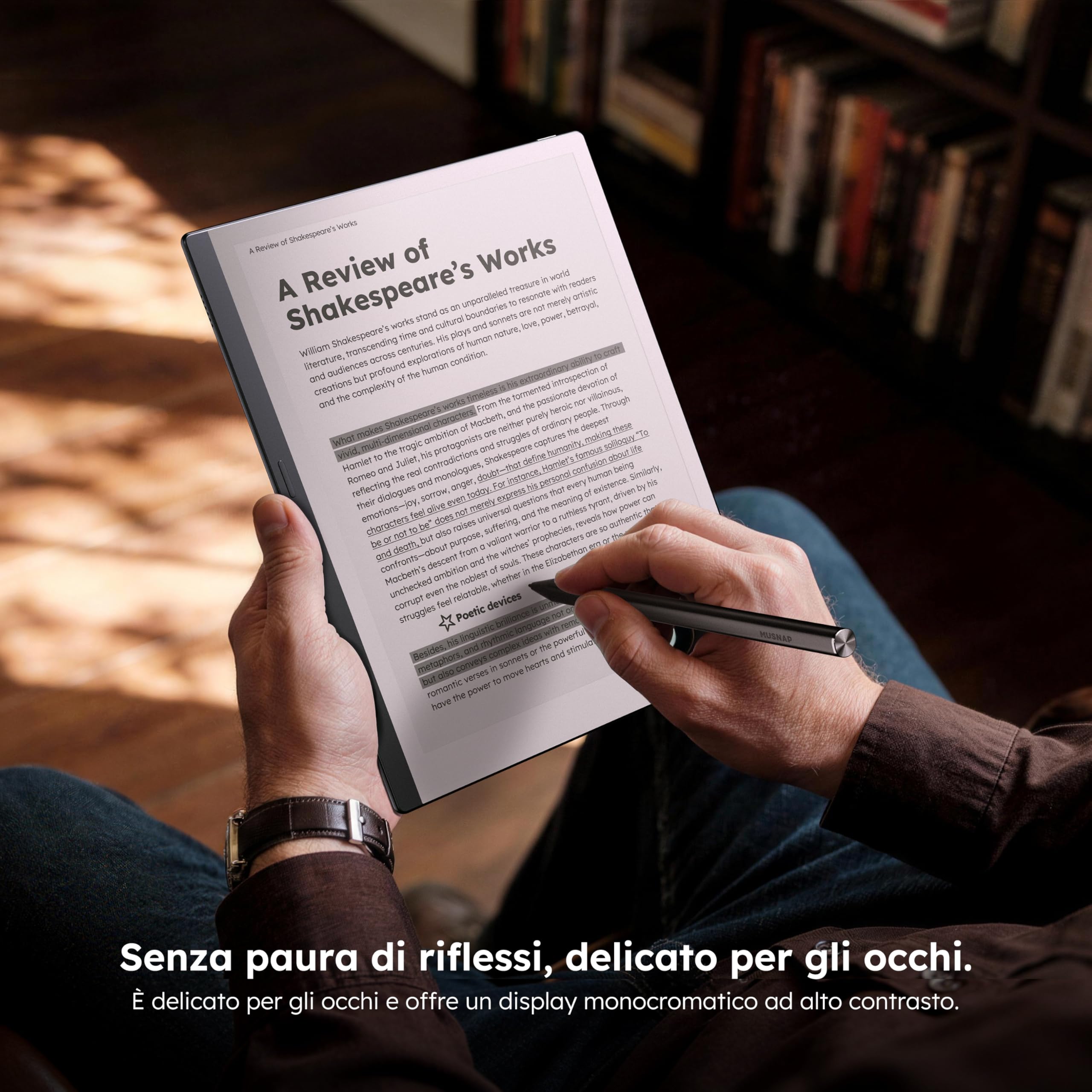 X 10,65" E Ink Paper Tablet | 8 GB+128 GB Ultra-sottile schermo flessibile ePaper Notebook con penna stilo | Tablet ePaper 2 in 1 e lettore eBook | Lunga durata della batteria per riunioni