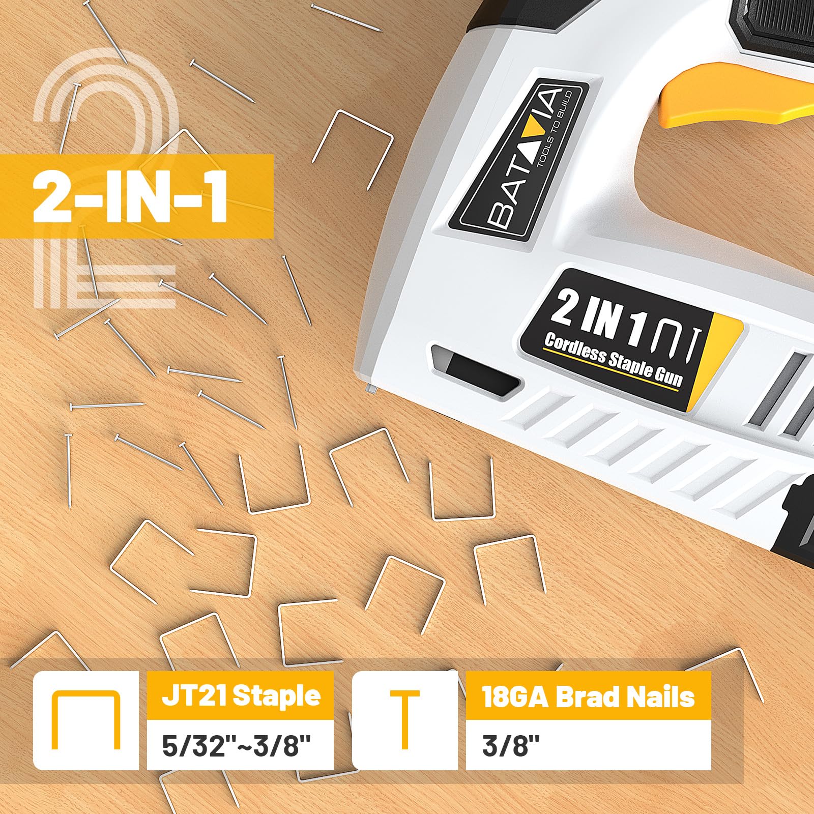 Batavia 2-in-1 Electric Brad Nailer & Stapler Kit -3 Batavia 2-in-1 Electric Brad Nailer & Stapler Kit -3