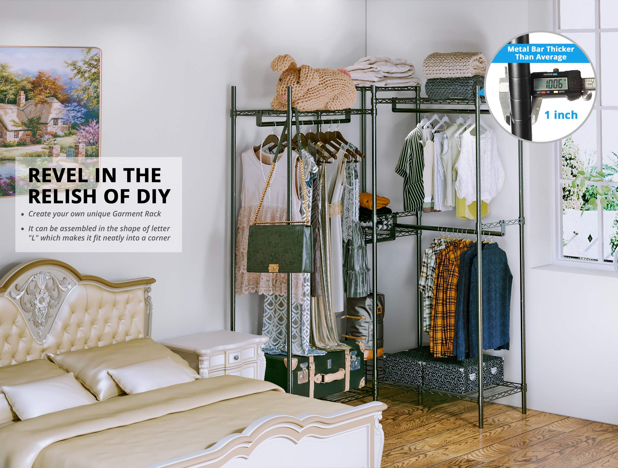 Buy VIPEK V6S Upgrade 5 Tiers Wire Garment Rack Heavy Duty Clothes Rack