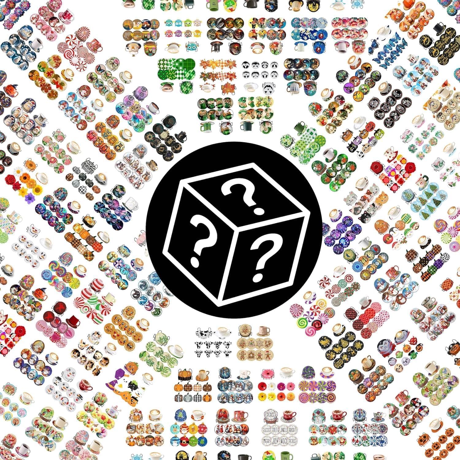 Tiwabb 4 Pack Stamped Cross Stitch Kits,Cross Stitch Kits for Adults Beginners,Full Range of Cross-Stitch Stamped Kits Needlecrafts for Home Wall Decor Cross Stitch Patterns 12x12inch