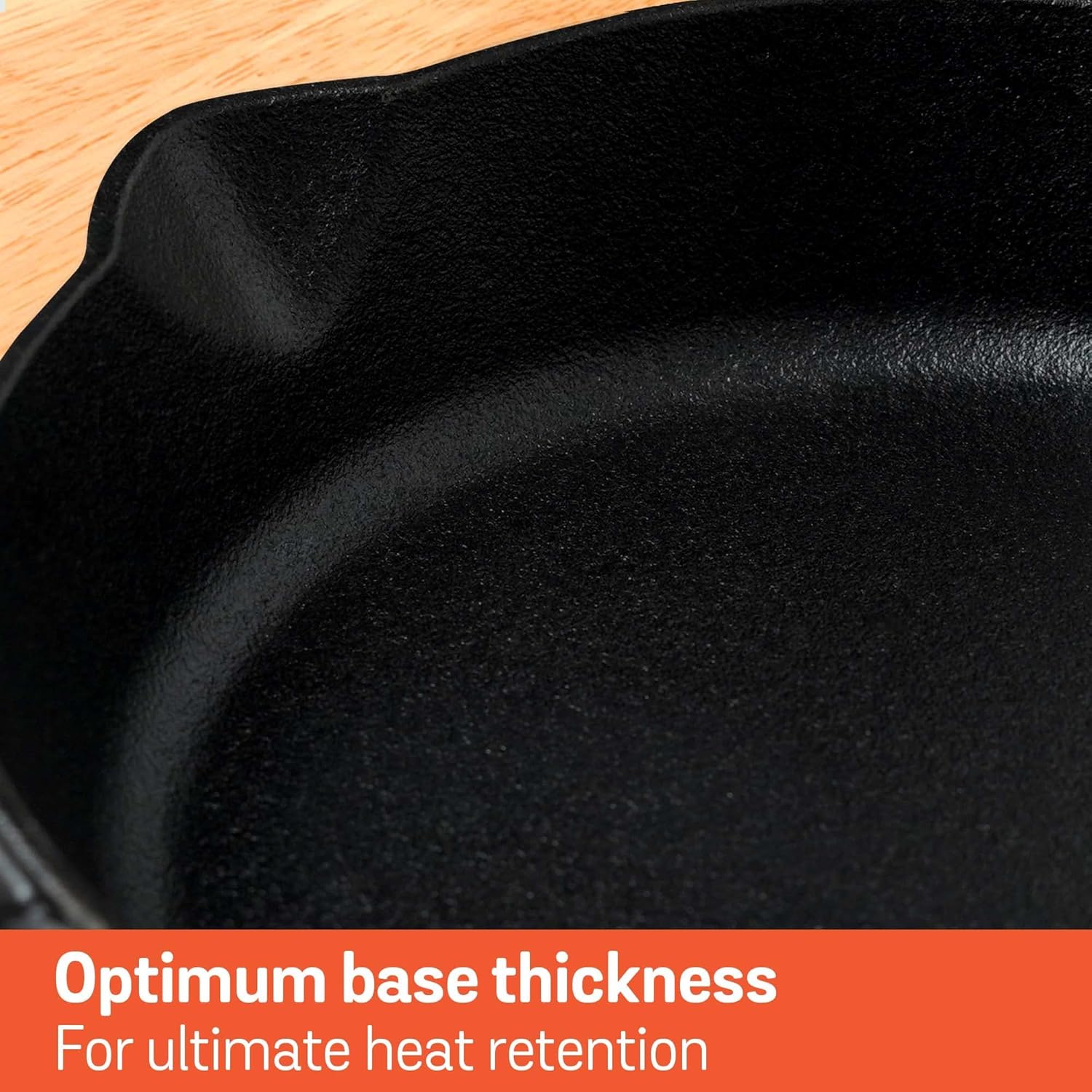 Prestige Meyer Double Handle Skillet Pan Cast Iron Frypan Fry Pan 26Cm - My48413