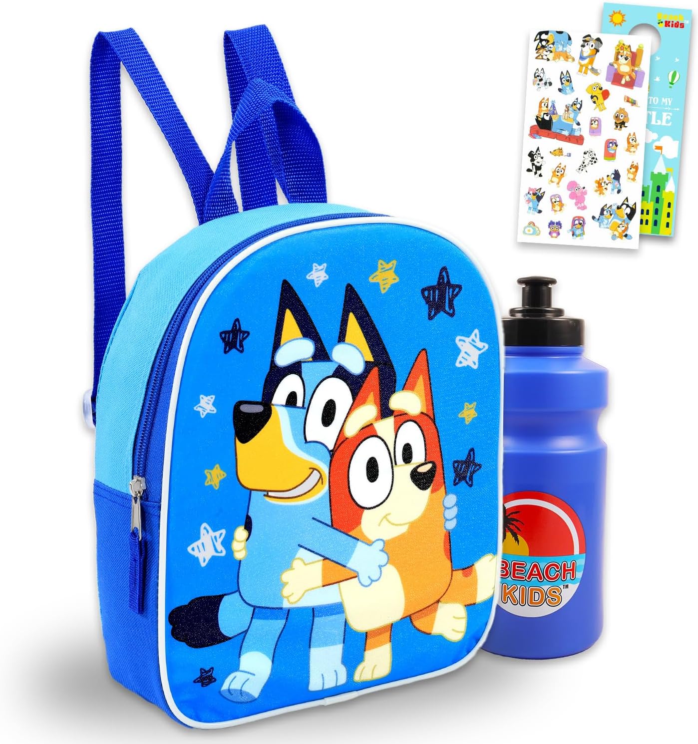 Bluey and Bingo Mini Backpack for Girls - Bundle with 11" Backpack Purse for Toddlers Plus Stickers, Water Bottle, More | Mini Bluey Bag for Kids, Girls - Image 6