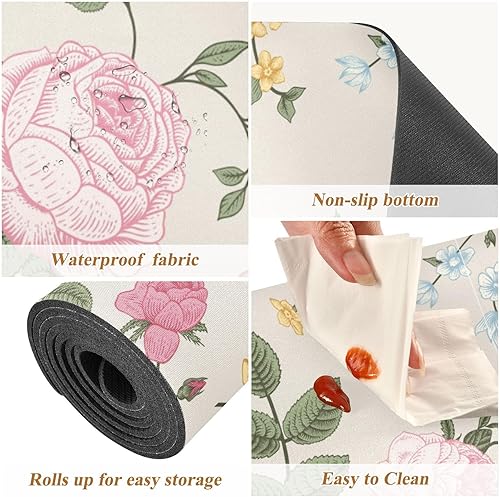 Miniatura 3 de Salvamanteles cuadrados modernos de flores coloridas para platos calientes, tapetes plegables resistentes al calor para encimera y almohadilla