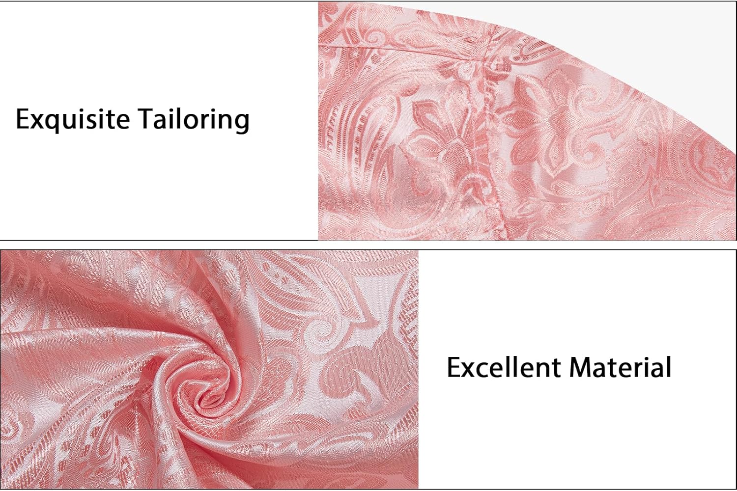 DiBanGu Paisley Mens Dress Shirts Long Sleeve Button Down Casual Silk Shirt for Men Wedding Party S-3XL