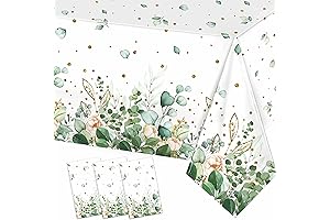 Sage Green Eucalyptus Leaf Woodland Tablecloth Greenery