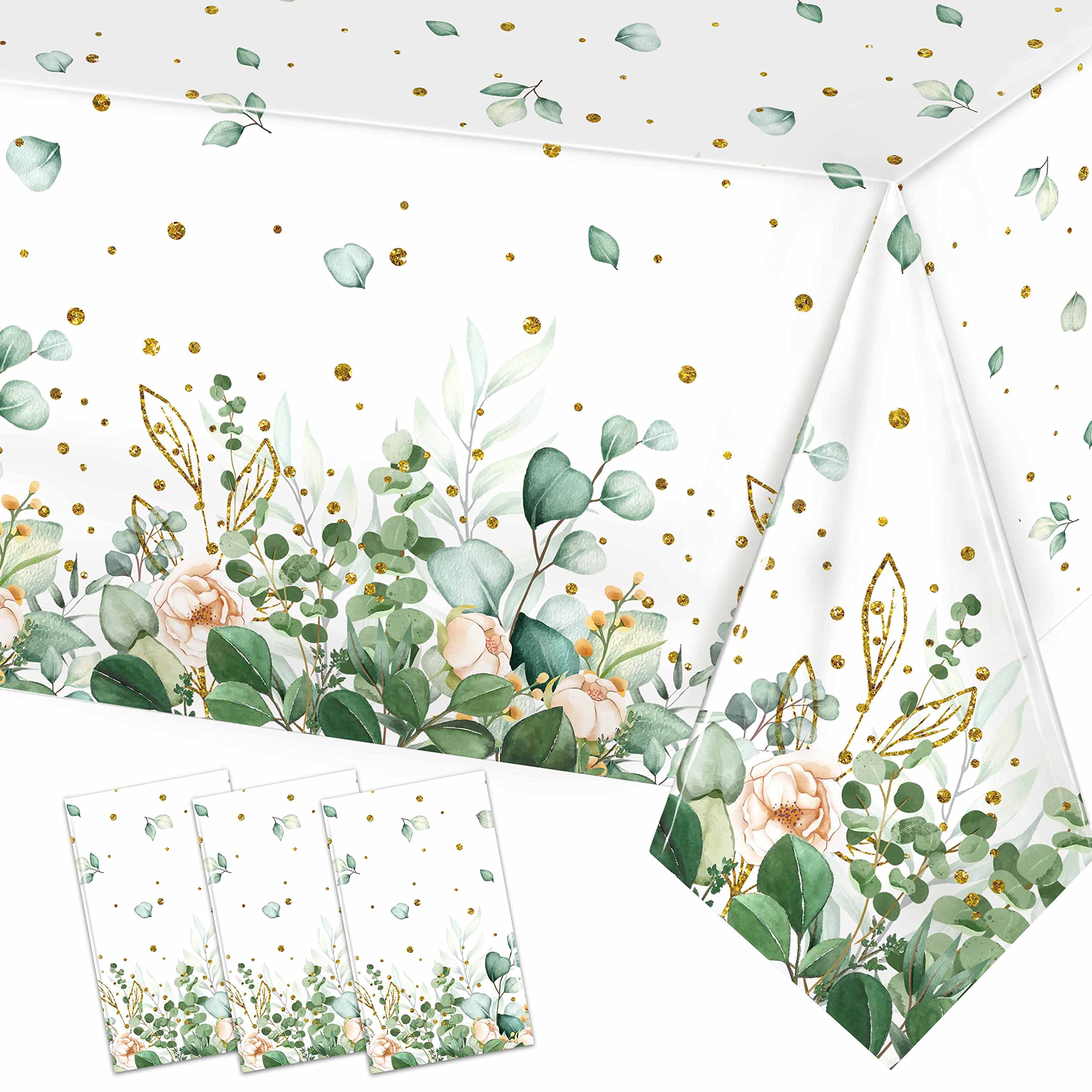 Amazon.com: Sage Green Eucalyptus Leaf Tablecloth for Baby