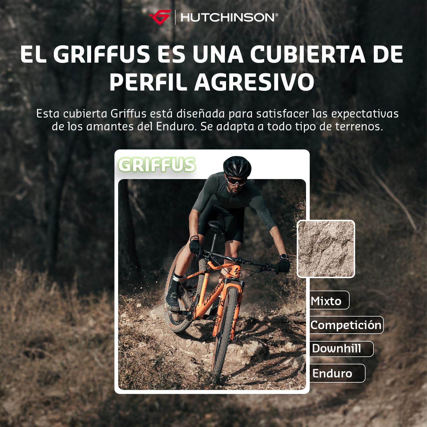 Hutchinson Griffus 2.5 or 2.5 Tubeless Ready Negro