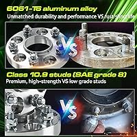 Vista 3 de Customadeonly Espaciadores de rueda centrados forjados 4x100 de 1.969 in (2 pulgadas) (2 piezas) - Compatible con Miata, 124 Spider, Corolla, Echo