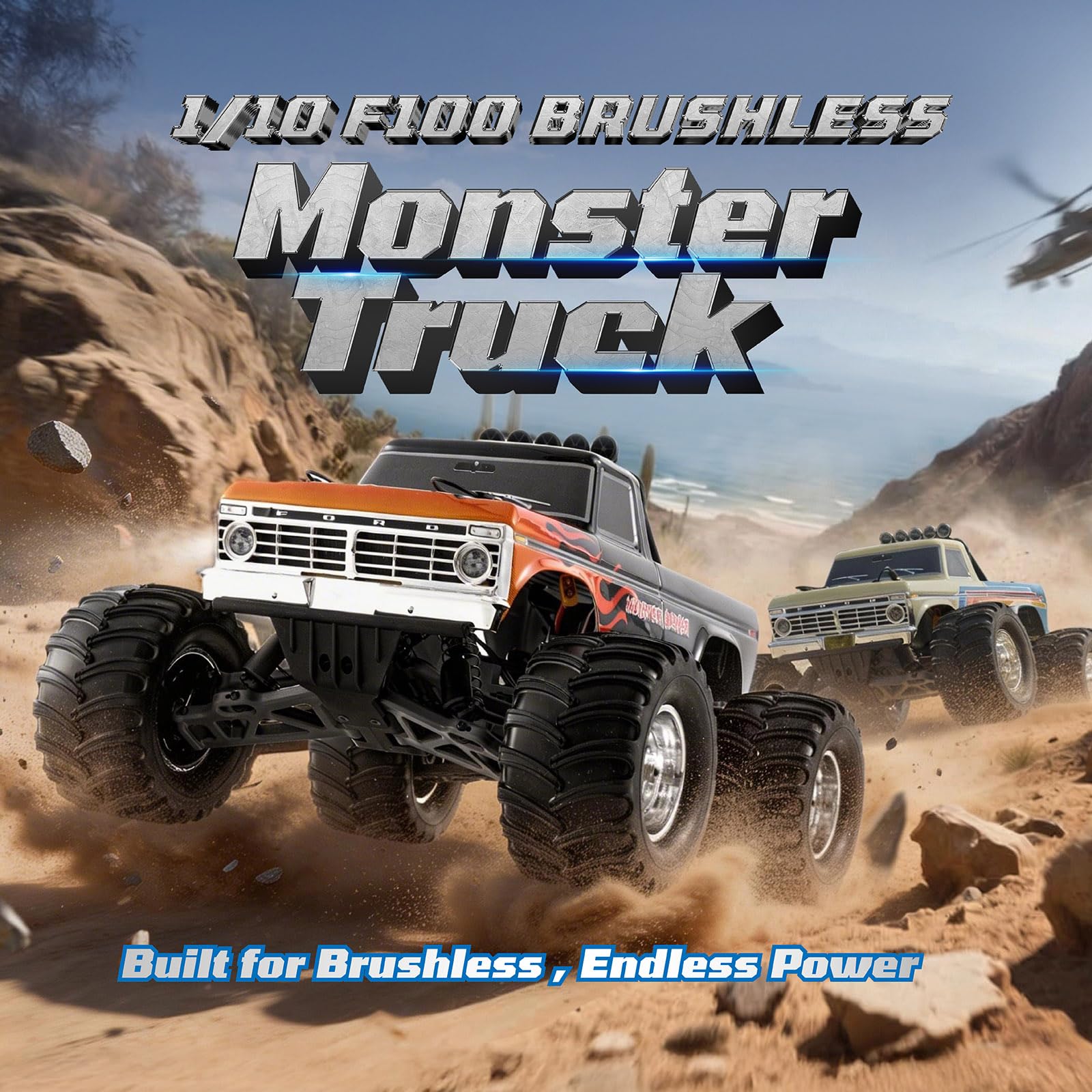 プロフェシーストーン FM-1 BEEZRC FMS RC Truck 1/10 Ford F100 Brushless Officially Licensed