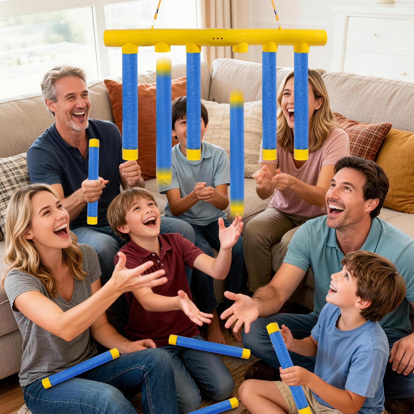 Catching Sticks Game - Gioco Interattivo di Cattura Bastoncini con 3 velocità Regolabili per Coordinazione Occhio-Mano e Allenamento Riflessi - Giocattolo Allenamento per Bambini e Adulti
