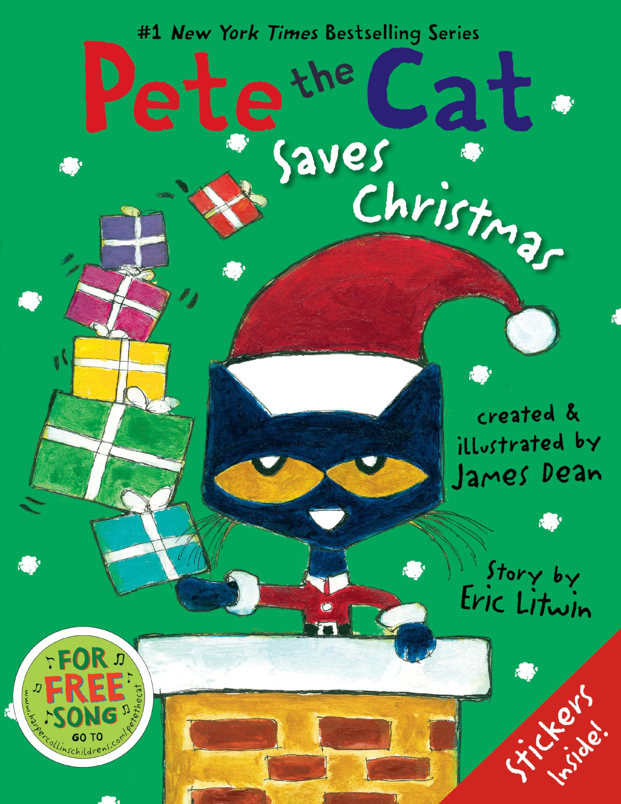 Pete the Cat Saves Christmas: Includes Sticker Sheet! A Christmas ...