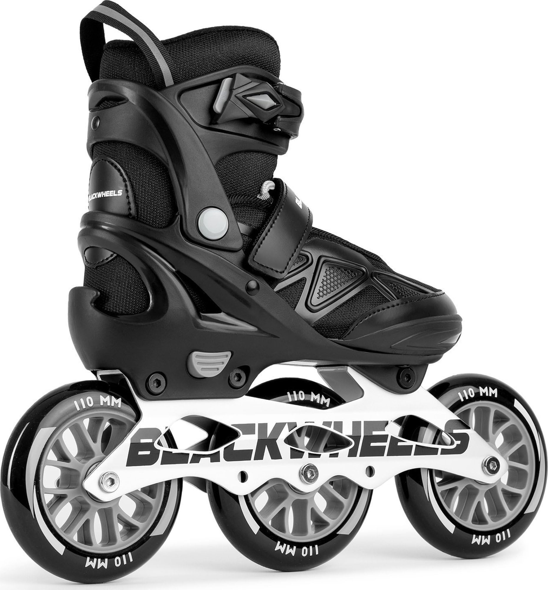 Patines en línea BLACKWHEELS Dynamic de Tres Ruedas con Chasis de Aluminio ABEC-7 One-Step-Adjustment