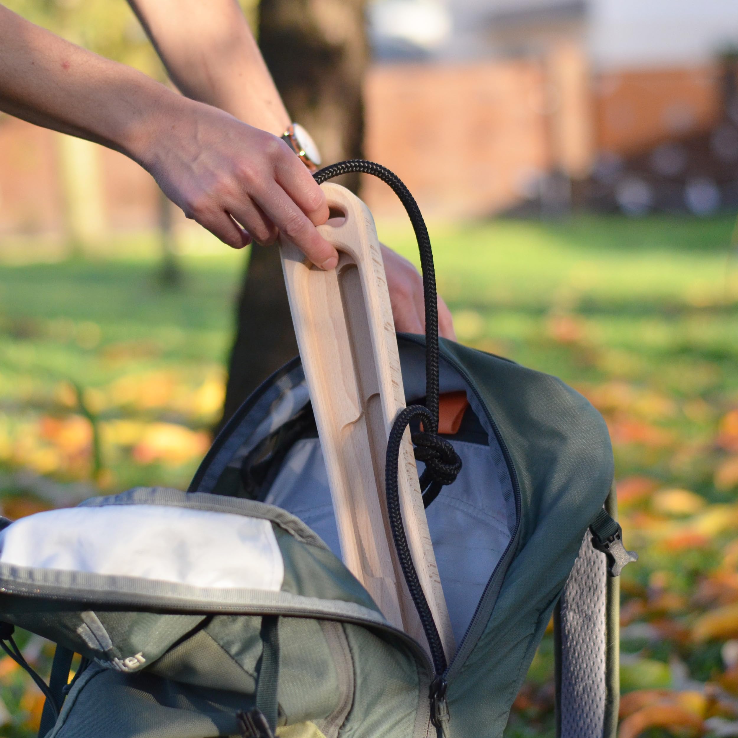 Hangboard Portatile – Tavola da Allenamento da Viaggio per Forza & Riscaldamento Compatta & Resistente | Ideale a Casa & in Movimento