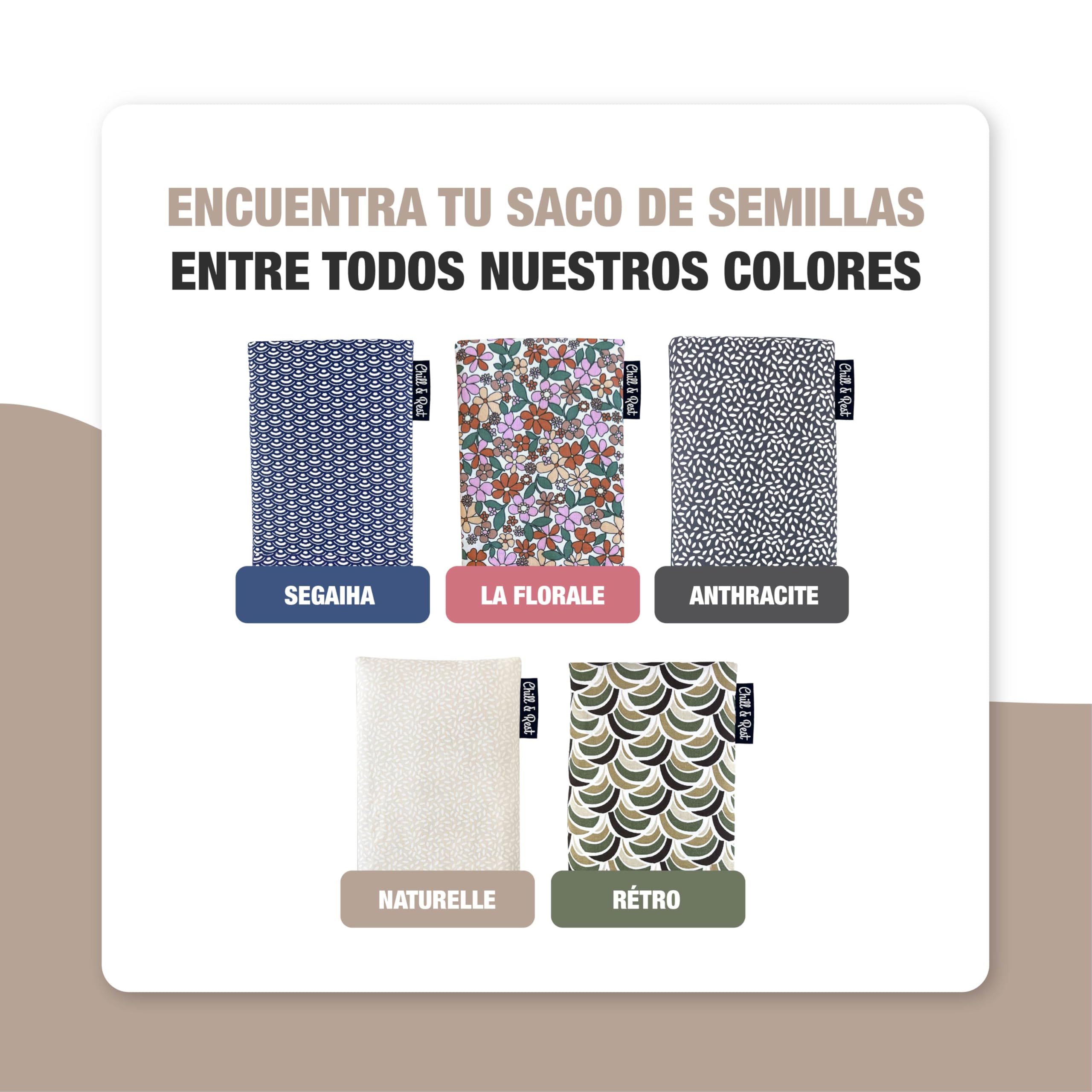 Chill&Rest - Saco de semillas para microondas - saco semillas microondas - saco termico semillas microondas - saquitos de semillas para microondas - Modelo Naturelle Beige