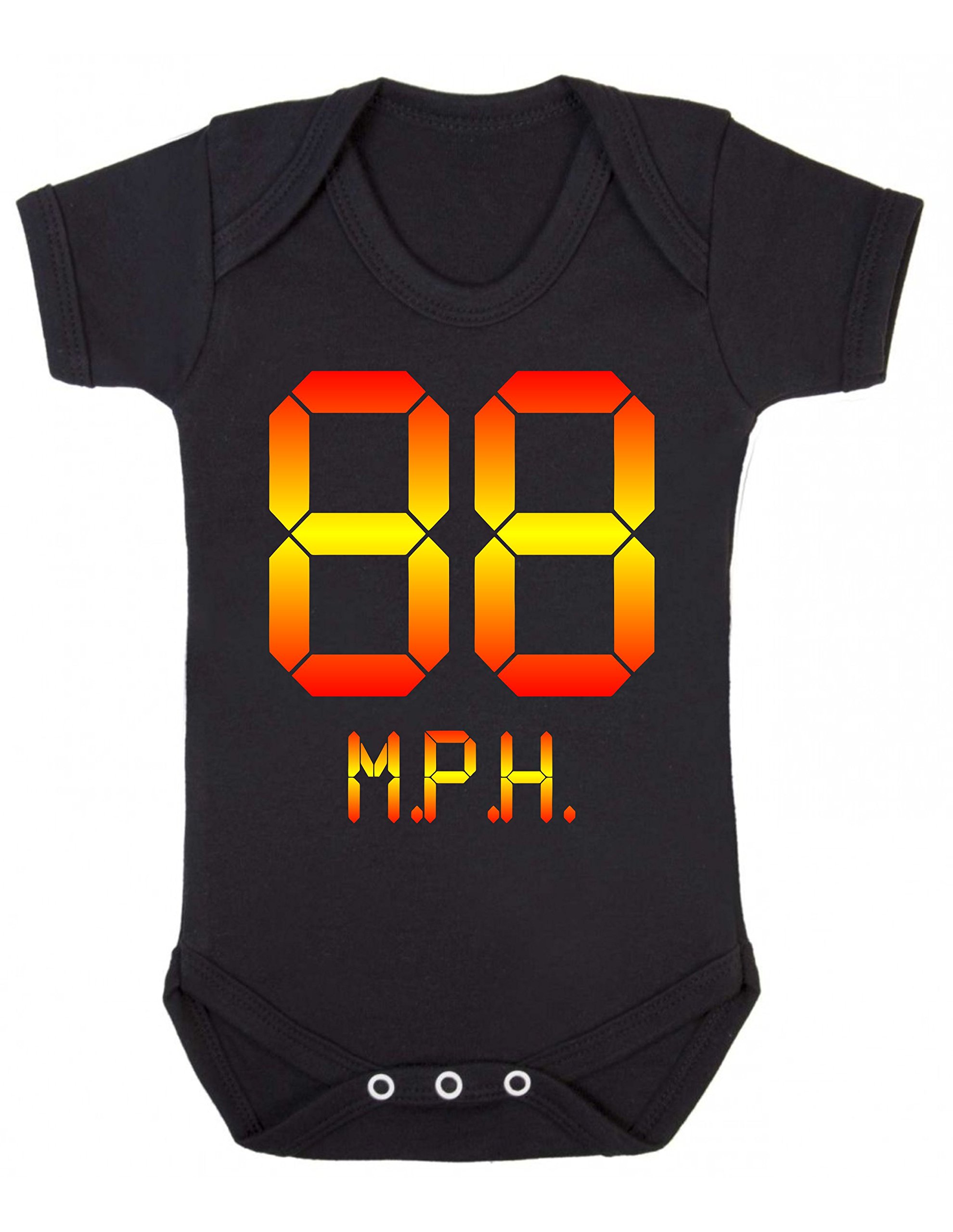 Reality Glitch Black 88 Mph Babygrow