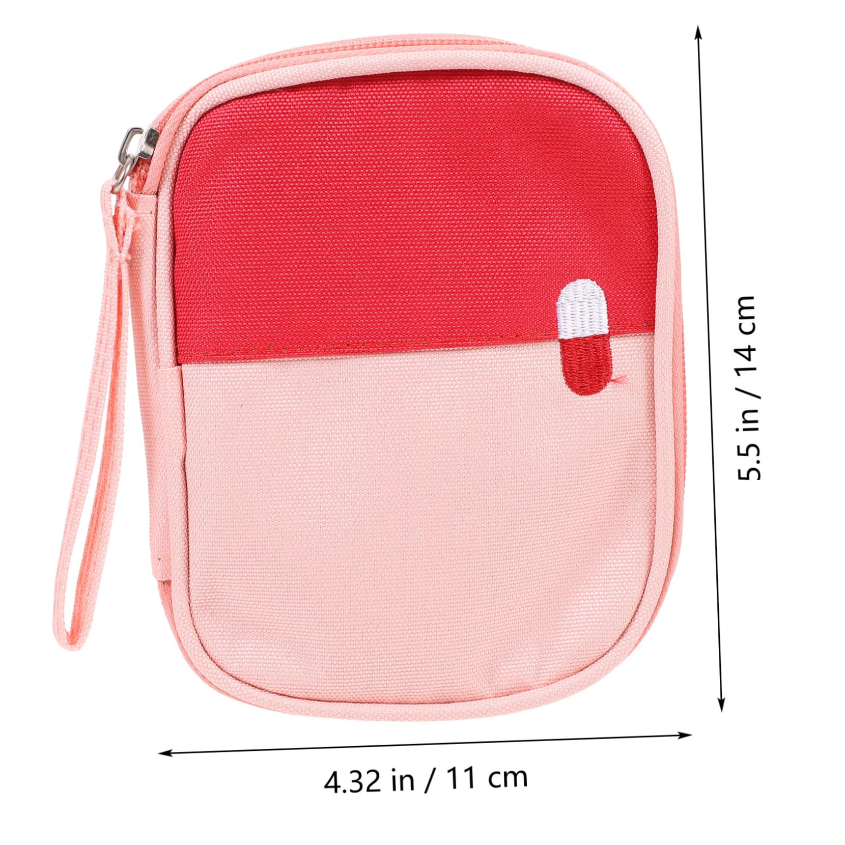 BCOATH Portable First Aid Bag Compact Medical Storage Organizer for Camping Hiking and Travel Durable Design for Emergencies