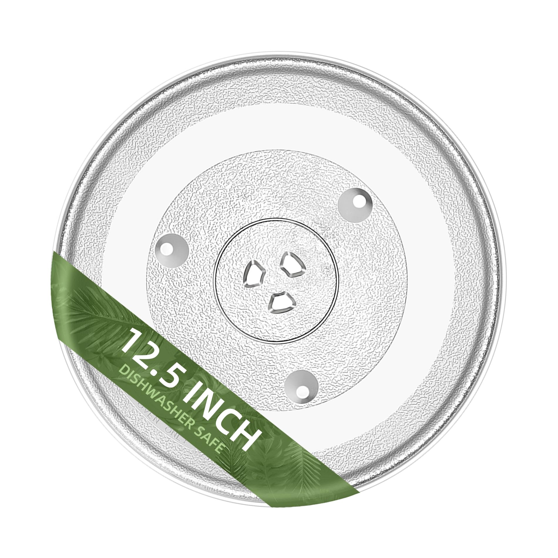 12.5" Microwave Turntable Compatible with Panasonic 12570000008334, 12-1/2 inch Replacement Microwave Glass Plate for Frigidaire 5304509437