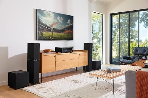 Miniatura 7 de Denon AVR-X1800H Receptor estéreo AV de 7.2 canales, 80 Wcanal, transmisión inalámbrica a través de HEOS incorporados, WiFi y Bluetooth, compatible