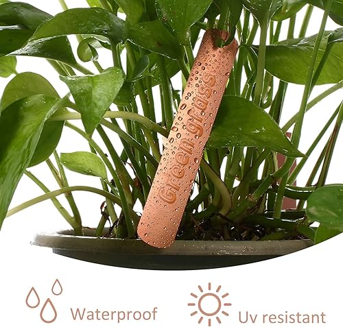 Miniatura 5 de Hotop 30 etiquetas de cobre para plantas de cobre de 4.5 in de largo, etiquetas de jardín reutilizables para árbol de plantas con 30 lazos de cobre