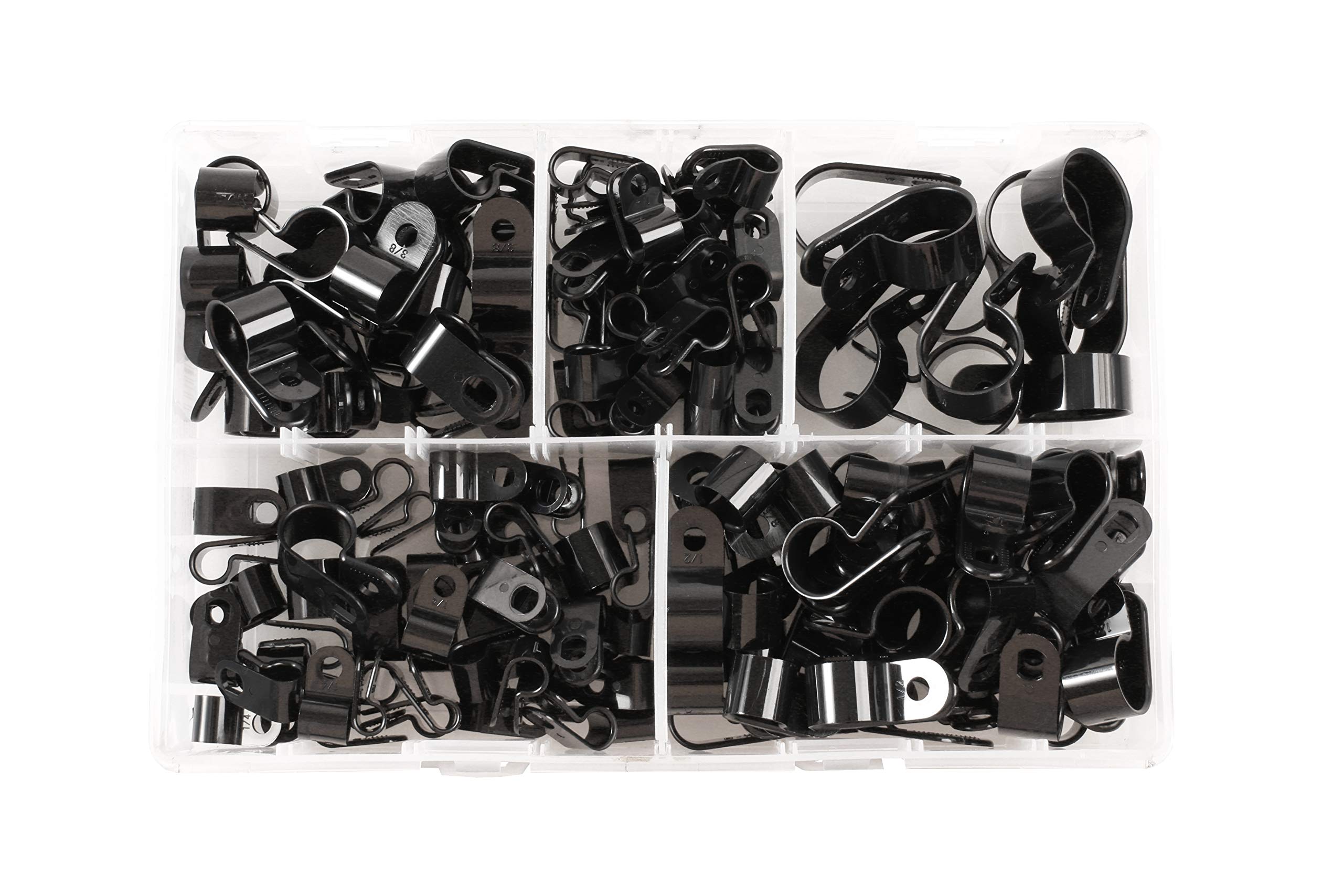 Connect 35008 Assorted Nylon P Clips Box 160pc
