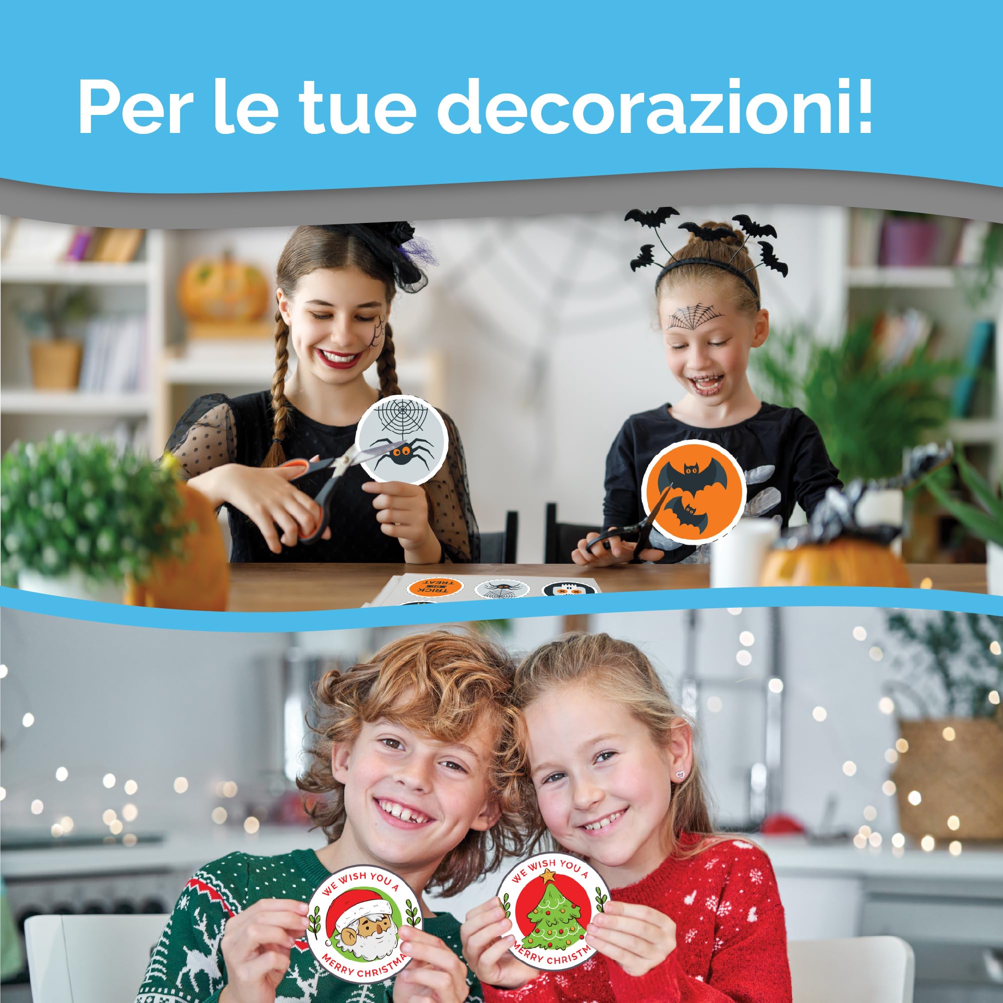 Carta adesiva in vinile stampabile A4 lucida impermeabile 32 fogli per stampanti laser e getto d'inchiostro