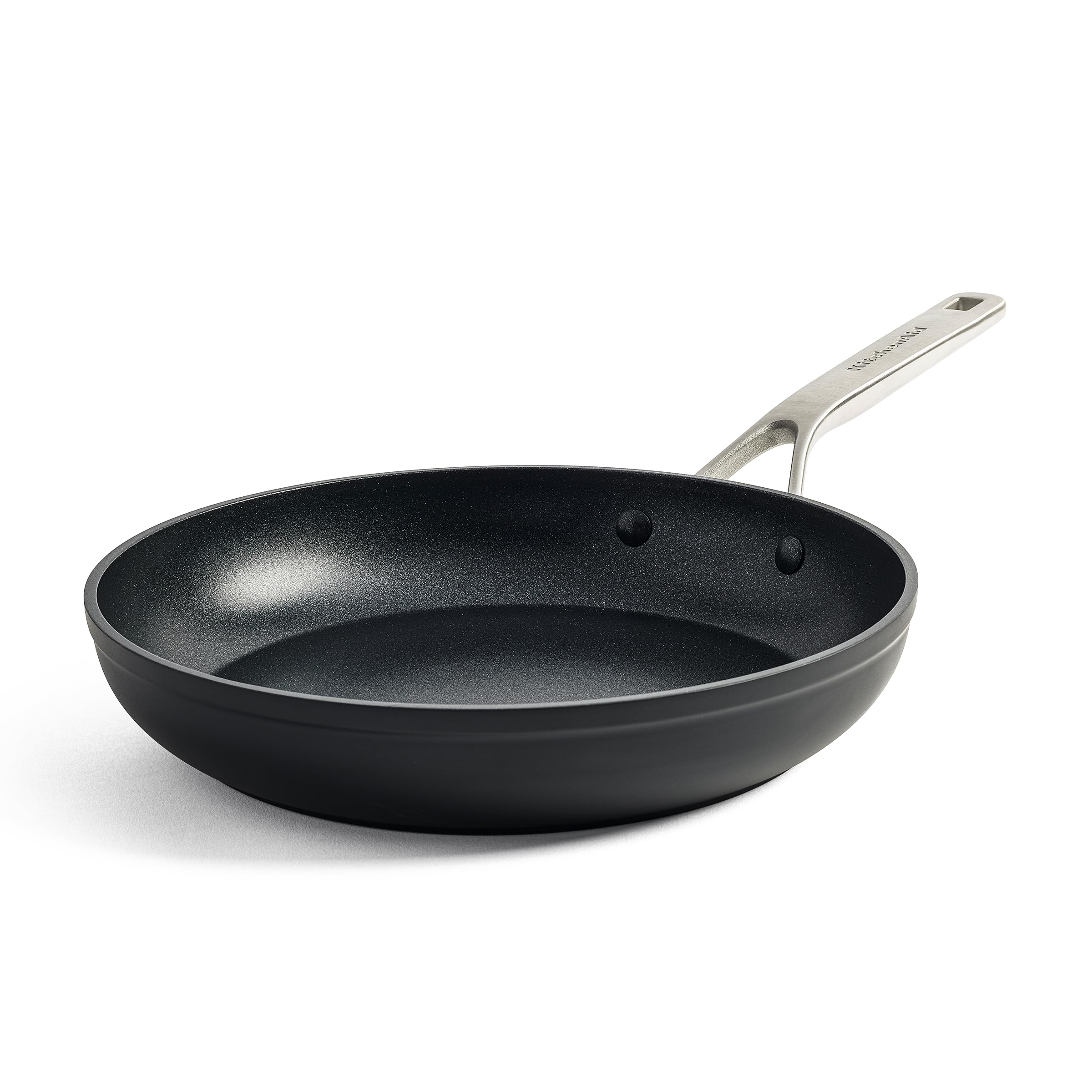 KitchenAid Forged Hardened Hard Anodized PFAS-Free Ceramic Non-Stick, 24 cm Frying Pan, Induction, Oven Safe,Black