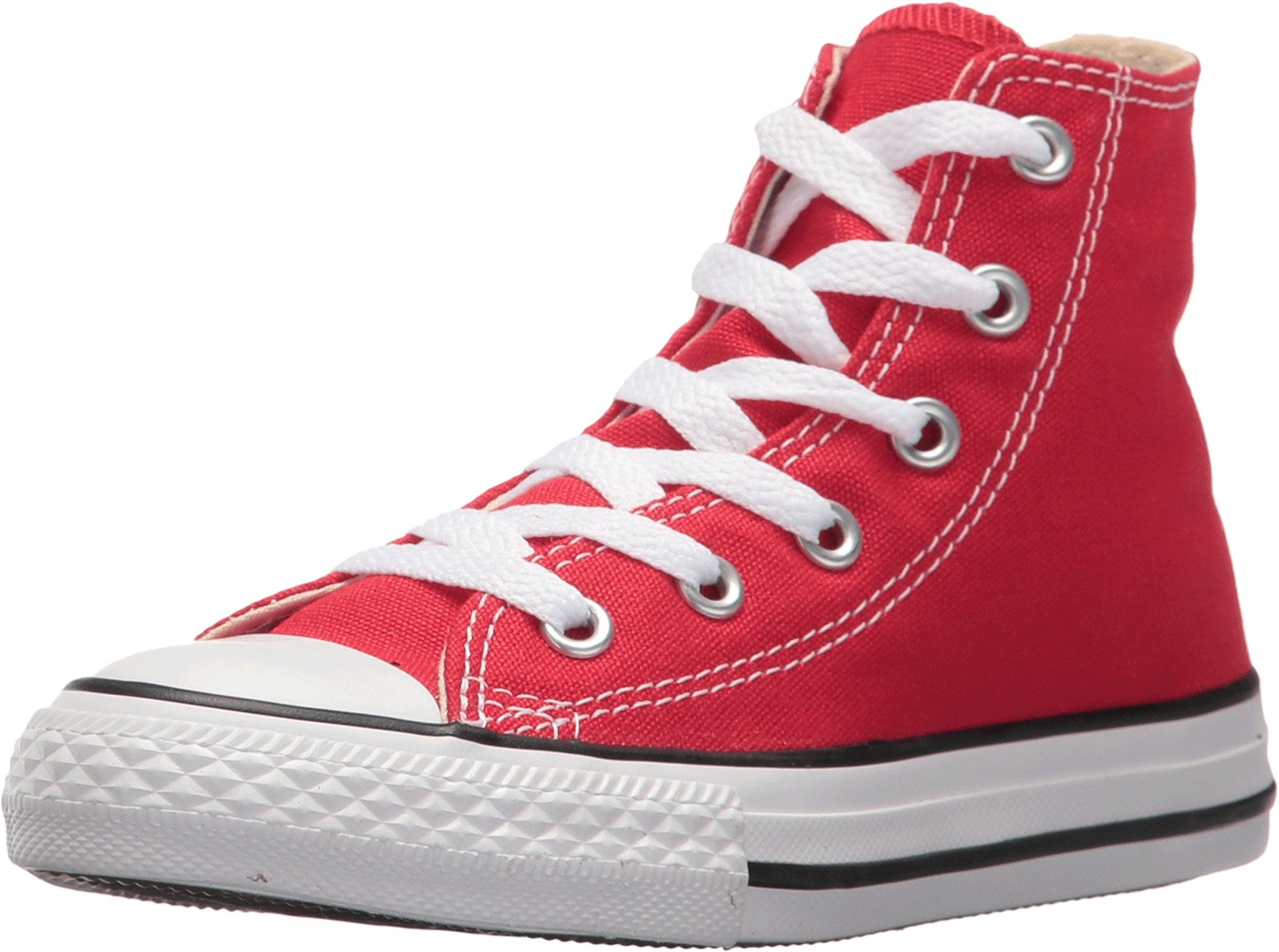Converse Red Hi Top Canvas Trainers - Unisex - Kids Sneakers - Red - 30 Eu - Kids