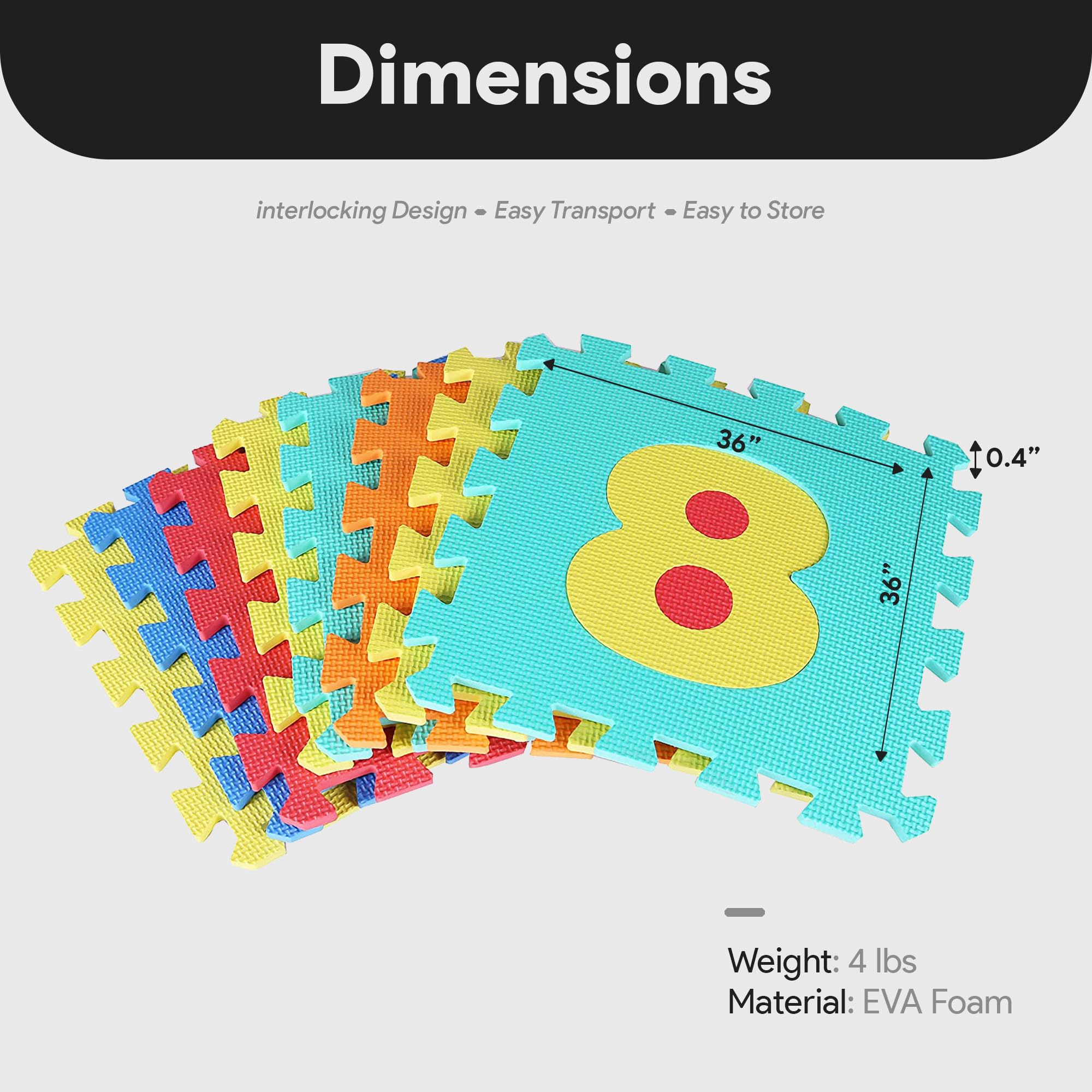 Amazon.co.jp: BalanceFrom キッズ パズル エクササイズ プレイマット