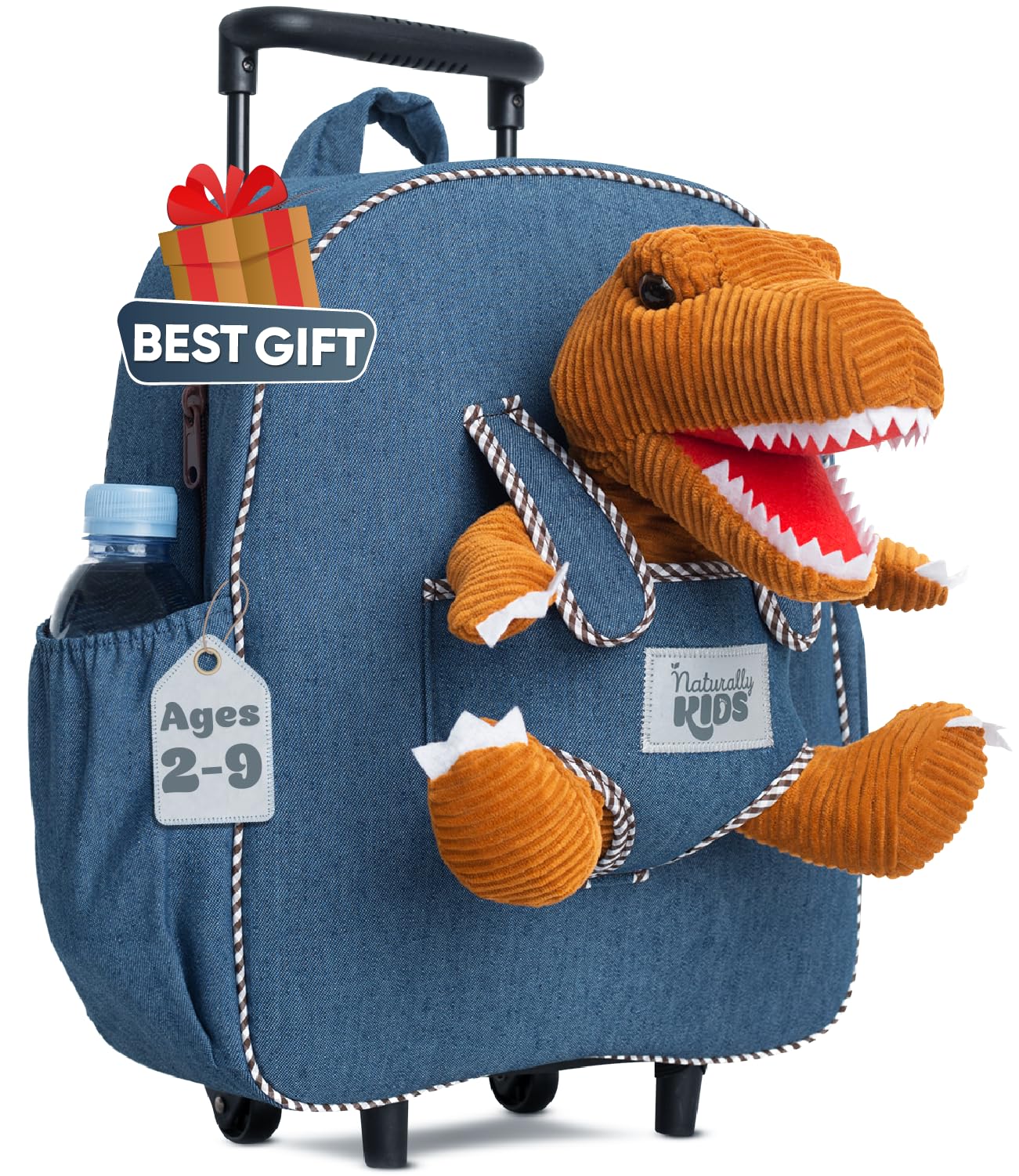 Kids Backpack for Girls Boys w Stuffed Animal