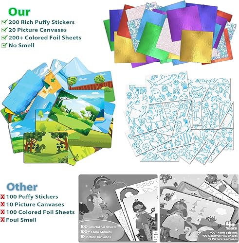 Miniatura 4 de SOOVSY Actividad artística y artesanal, insectos divertidos de aluminio, arte sin desorden para niños, kits y suministros de manualidades, actividad