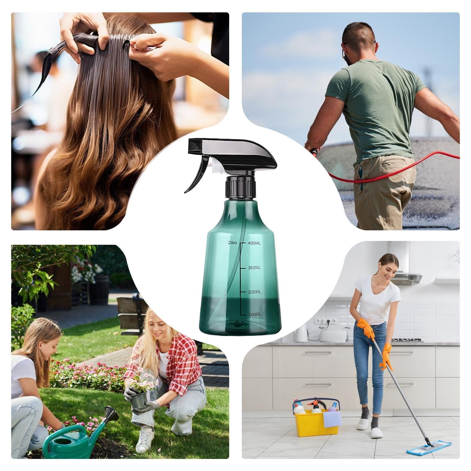 Flacone spray con ugello regolabile - 500 ml, flacone spray per acqua da giardino, flaconi spray-vuoti | Contenitore per liquidi vuoto per giardinieri, rimozione macchie di bucato, cura delle piante,